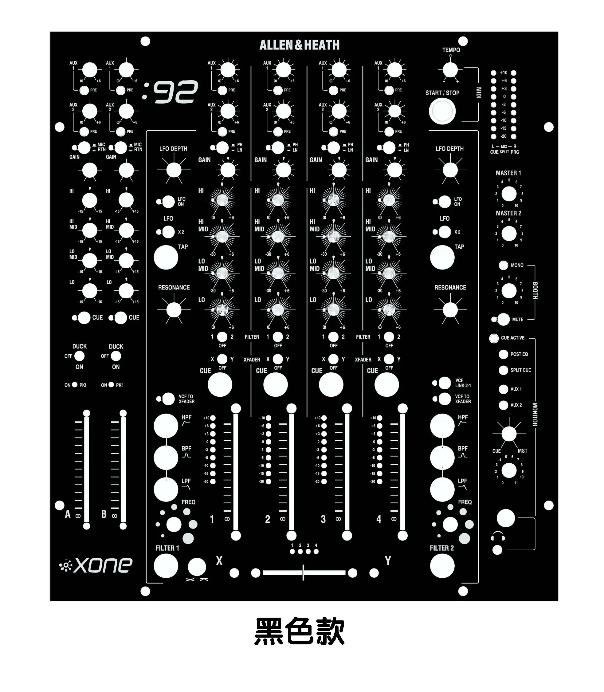 

Allen&Heath xone 92 controller Skin Mixer Panel Protectiveprotective film