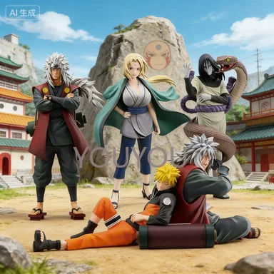 

BANDAI NARUTO Ichiban KUJI Jiraiya Orochimaru Tsunade PVC аниме-фигурка