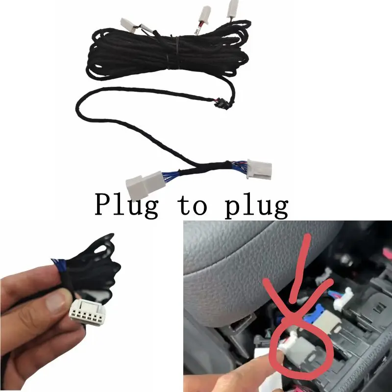 4x for Toyota RAV4 XA60 2025 2026 4pcs Foot Light Ambient Light Lamp Car Interior light view 4