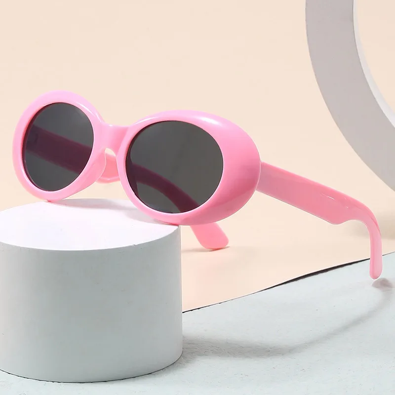 2025, neue Cat-Eye-Sonnenbrille mit ovalem Rahmen, UV375, Kinderschutz, modisch