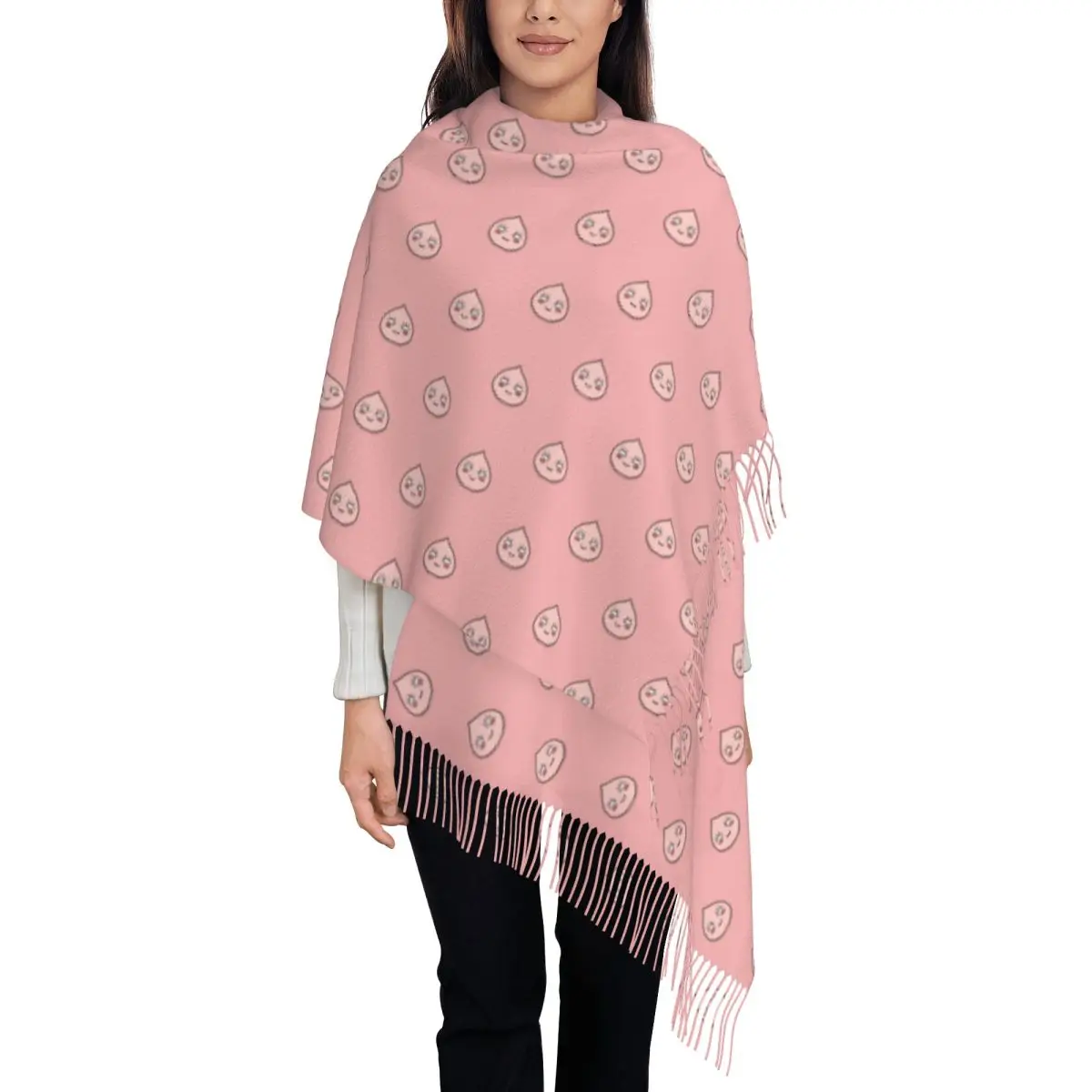 

Custom Print Kakaoes Cartoon Friend Apeach Anime Scarf Women Men Winter Warm Scarves Shawls Wraps