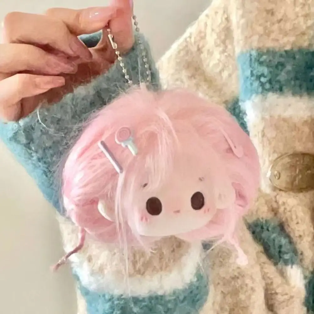 New Kawaii Plush Doll Figure Keychain Cartoon Cute Bag Pendant DIY Decoration Cotton Plush Toy Mini Doll Key Pendant