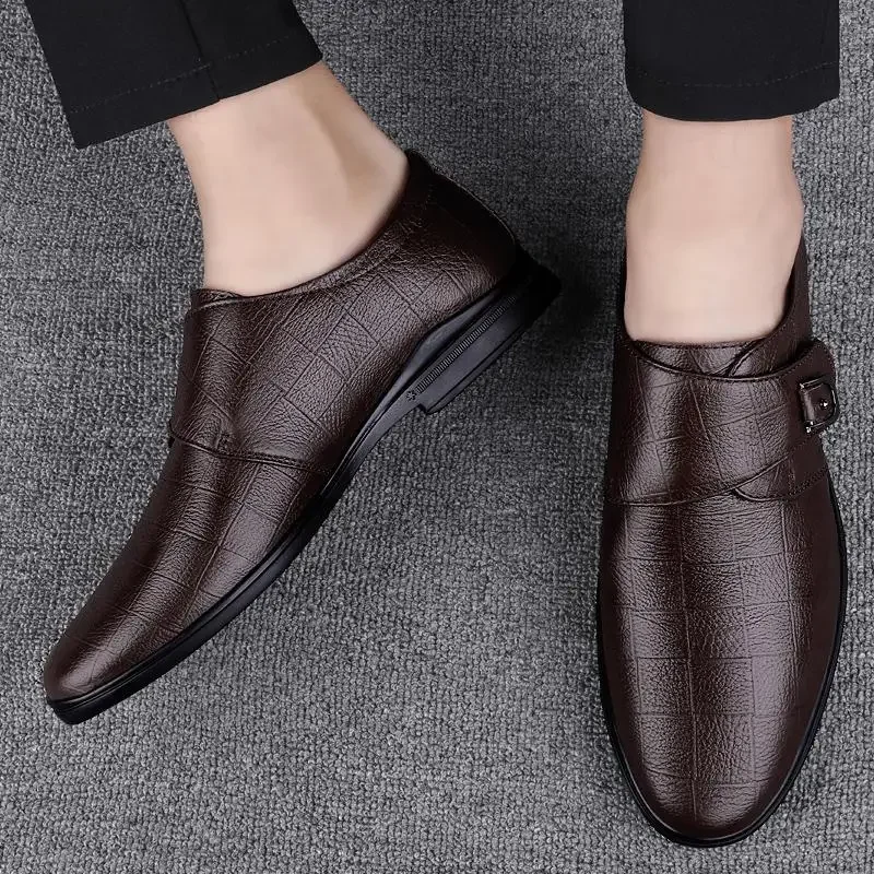 

Autumn Party Business Formal Wear Suit Leather Shoes Men's Shoes Korean British Dress Shoes Casual Lace up Wedding