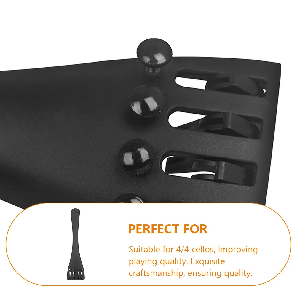 

Cello String Board 44 Carbon Fiber Matte Tailpiece Fine Tuners Durable Replacement Instrument Accessories Cello String Board