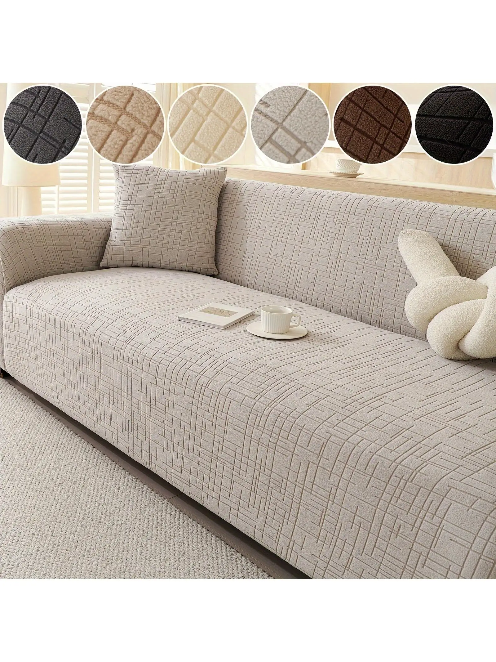 

Thickened Full Cover Sofa Protector Cover against Scratching Straight Row New 2026 Autumn Winter New Design Miliphi Brand