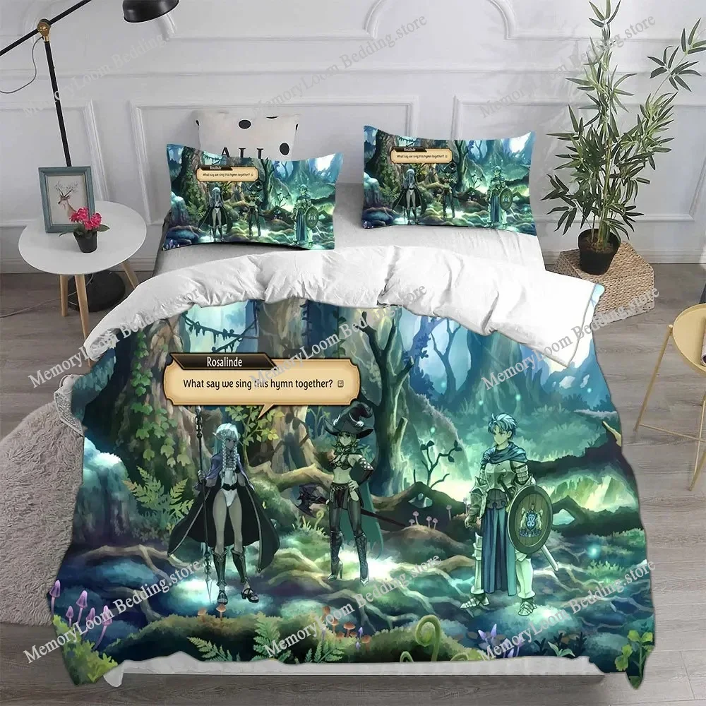 3D Printed Game Unicorn Overlord Bedding Sets Comforter Quilt Bed Cover Duvet Cover Pillow Case Sets Kids Adult Size