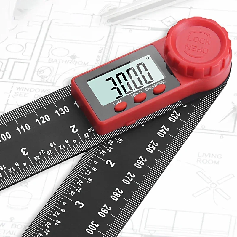 Protractores-Regla de nivel de ángulo con pantalla Digital, goniómetro, buscador de ángulo, inclinómetro 75, medición de 90 grados, herramientas de