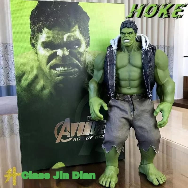 

42cm Avengers Hulk Action Figure Large Desktop Ornament Anime Character Doll Model Ideal Collectible Toy for Boys Desk Gift