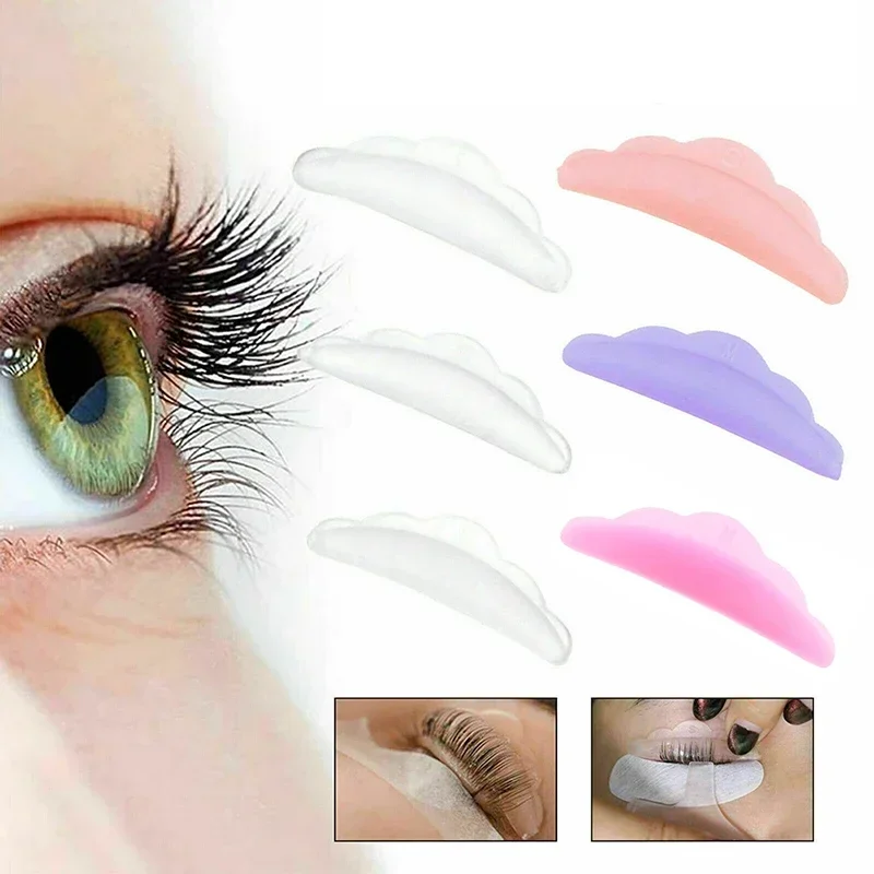 30Pcs Reusable Eyelash Lifting Kit Silicone lamination Pad Eyelash Perm Rods 3D Eyelashes Extension Curler Pad Makeup Tool