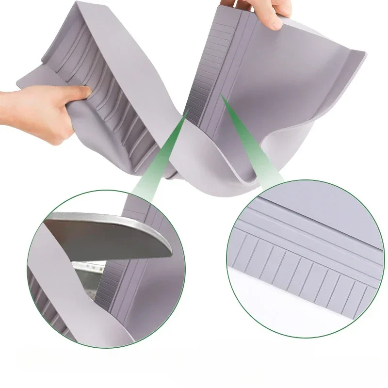 Durable Silicone Sink Edge Protector Upgrade Sink Counter Protector Can Be Cropped Sink Splash Guards Kitchen Escorredor Louças view 2