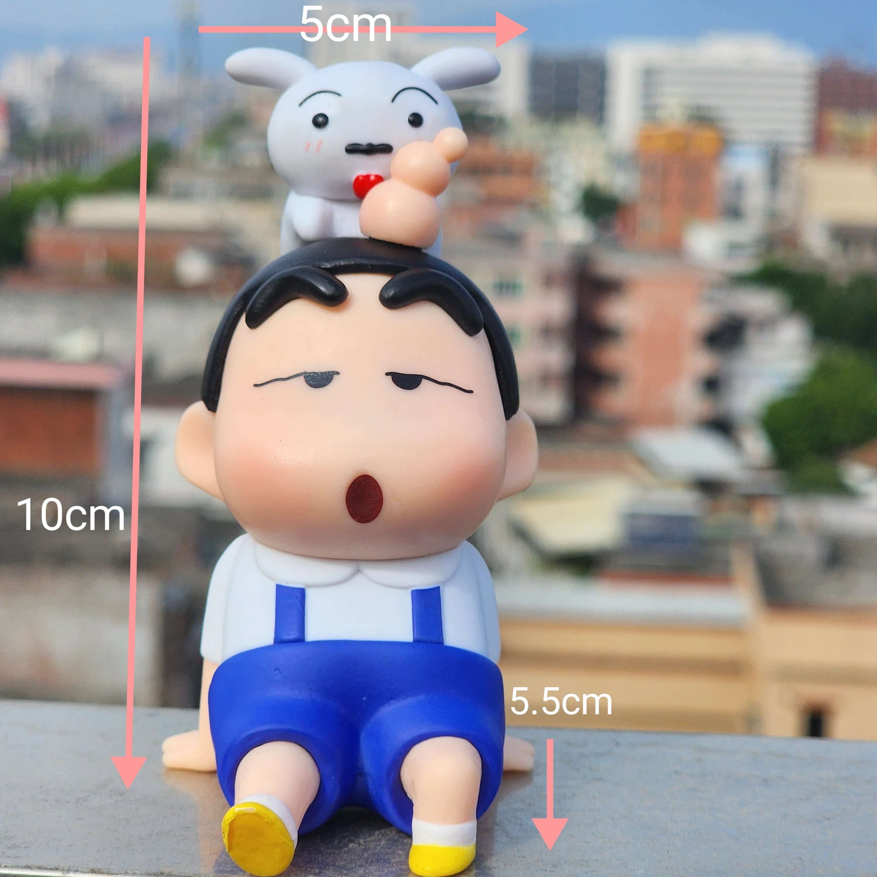 Crayon Shin-chan con Nohara Shiro Bee Bere Anime Action Figure Giocattoli Bambole di circa 8-9 cm