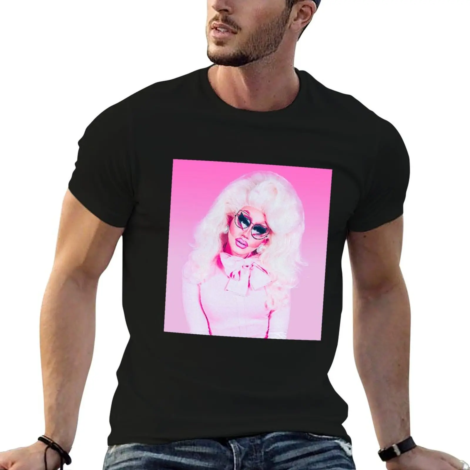 Trixie Mattel || pink T-Shirt Soft Stretch Short Sleeve Top