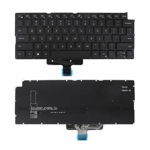 US Laptop Keyboard for Dell Latitude 9420 9430 Black with Backlit without Frame