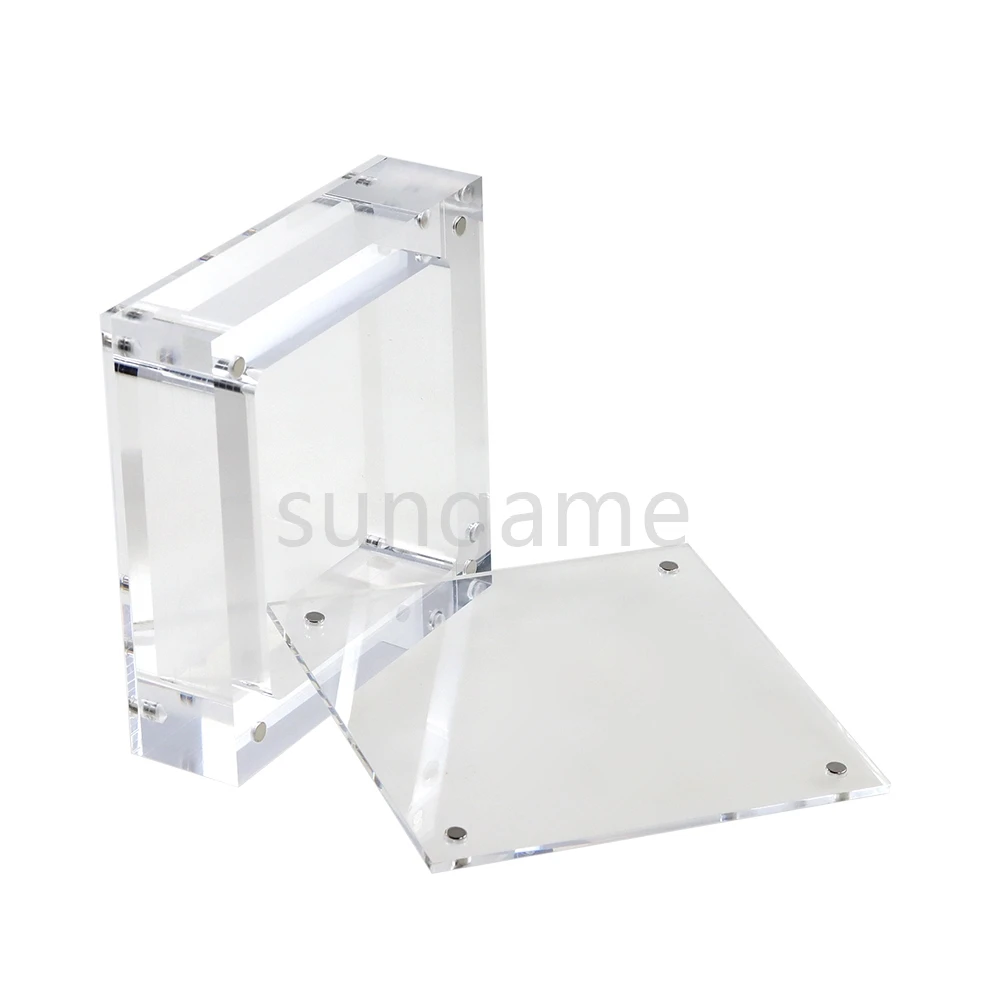 1 zestaw przezroczystych akrylowych pudełek magnetycznych do przechowywania i ekspozycji konsoli Gameboy GB GBA GBC GBM GBP GBA SP GW — zdjęcie produktu 5
