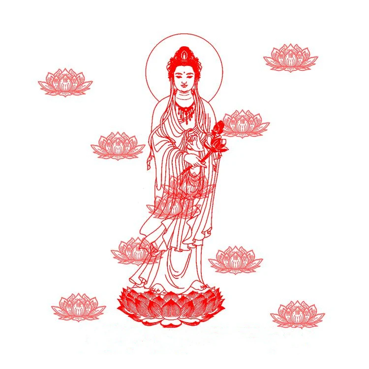 General trend to Guanyin Bodhisattva Buddha seal, rectangular seal, Buddhist law seal, photosensitive seal