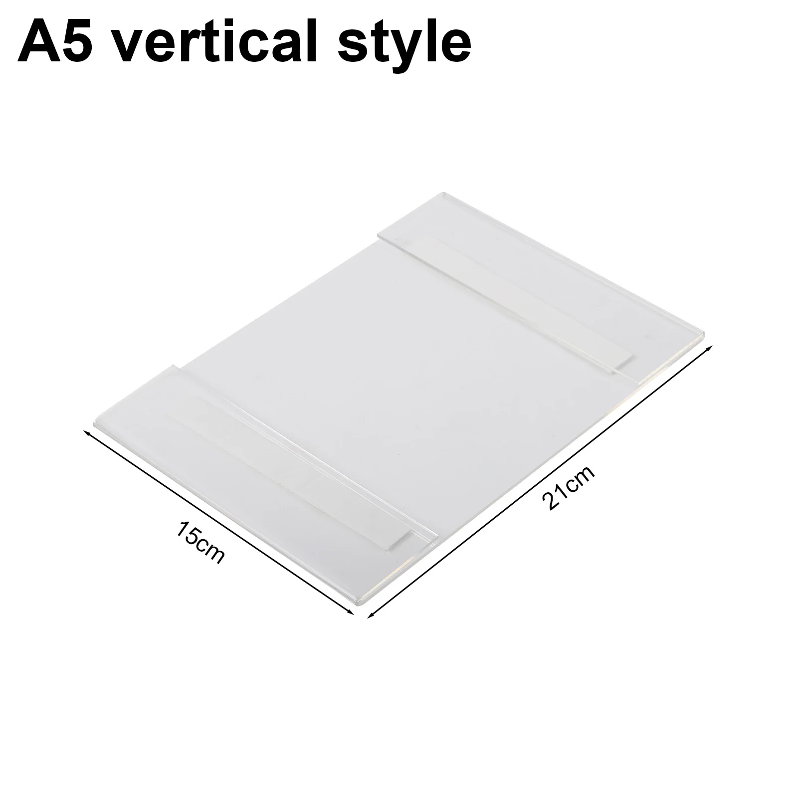 for acrylic Display Frame for Wall or Shelf Mounting to Showcase Product Tags Labels and Promotional Messages Without Drilling