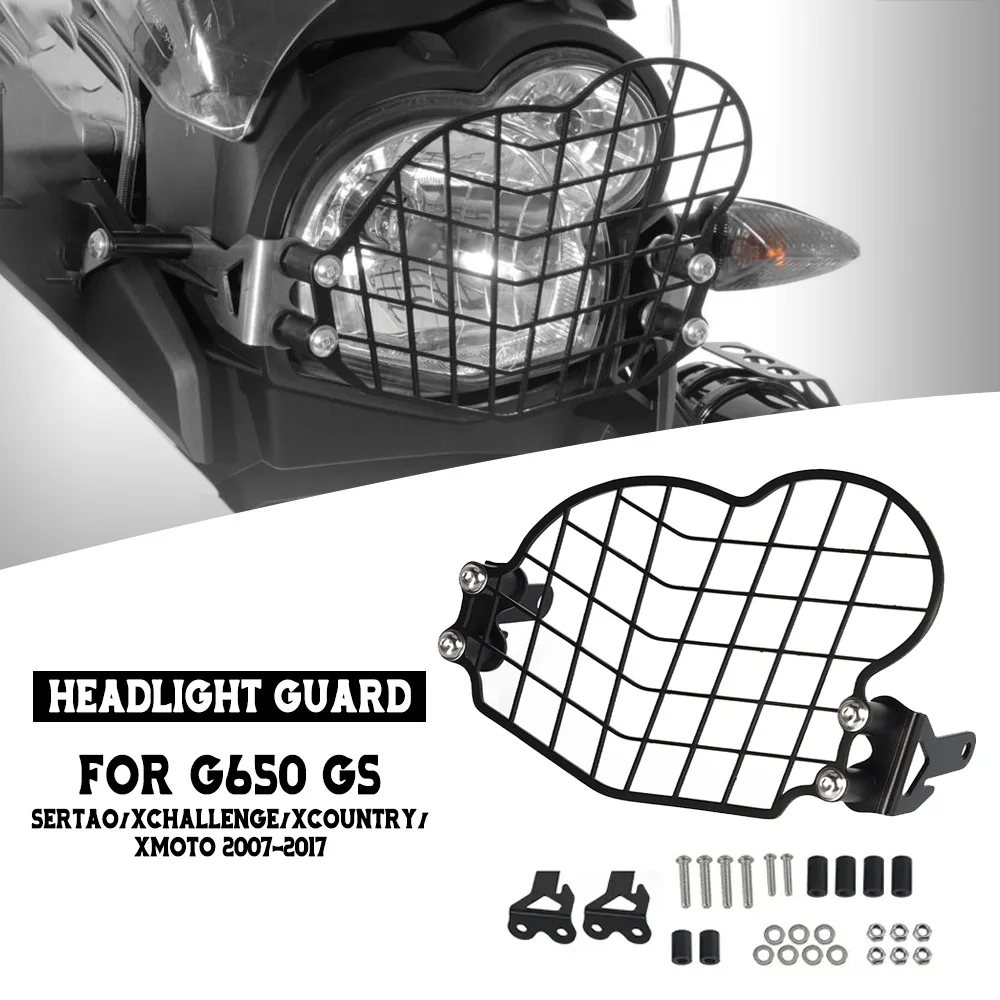 

For BMW G650 GS SERTAO/XCHALLENGE/XCOUNTRY/XMOTO 2007 2008 2009 2010 2011-2017 Motorcycle Headlight Guard Protector Accessories