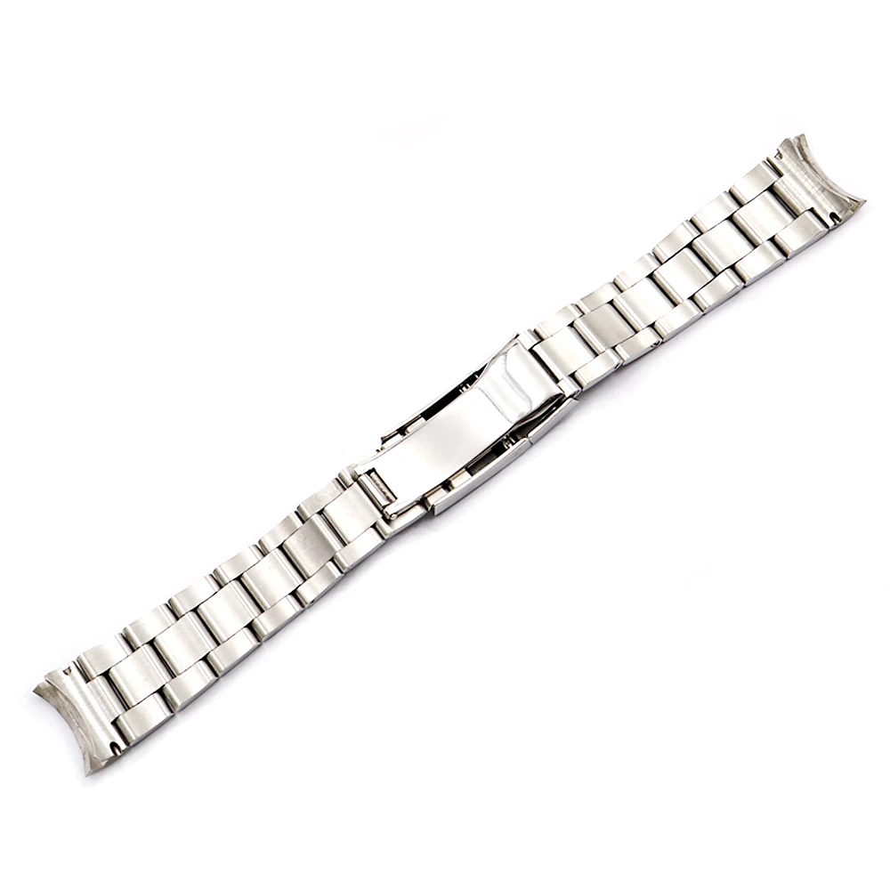 For Rolex Submariner Watch Band 20mm 21mm, CARLYWET 316 Solid Stainless Steel Brushed Silver Oyster Strap Replacement Bracelet