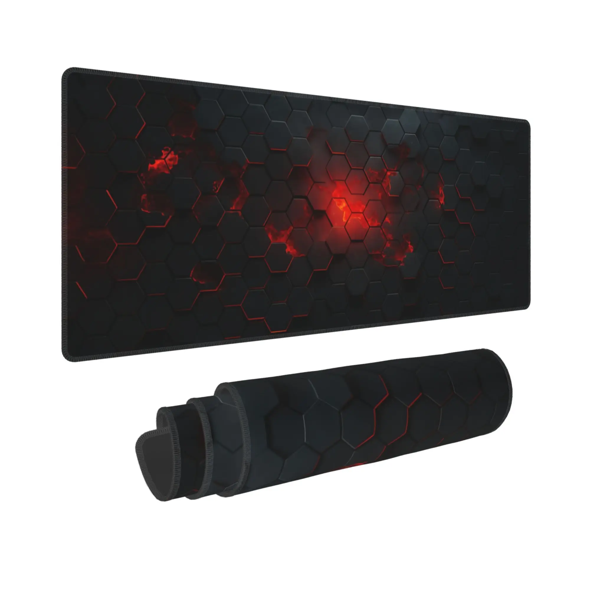 

Mouse Pad 900x400 Protector keyboard mat Red Burst Desk Pad Non-Slip Rubber Desk Mat Laptop gaming accessories For Office Home