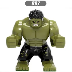 Anime Characters Building Blocks para Crianças, Marvel, Super-heróis, Mini Block Dolls, Hulk Statue, Assembled Toys, Birthday Gifts