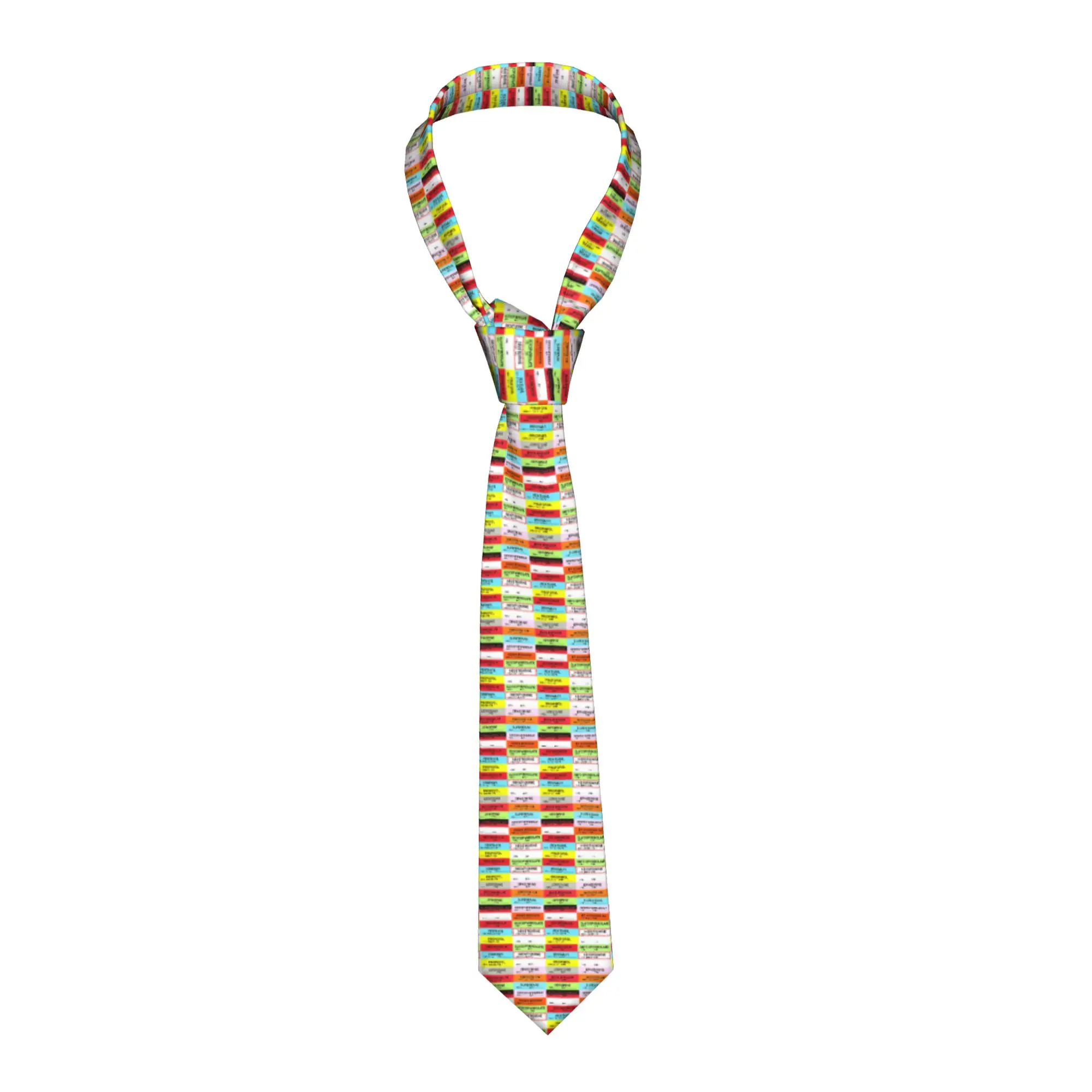 

Классический мужской галстук с принтом медицинских этикеток для анестезиологов и медсестер, персонализированный, для офиса