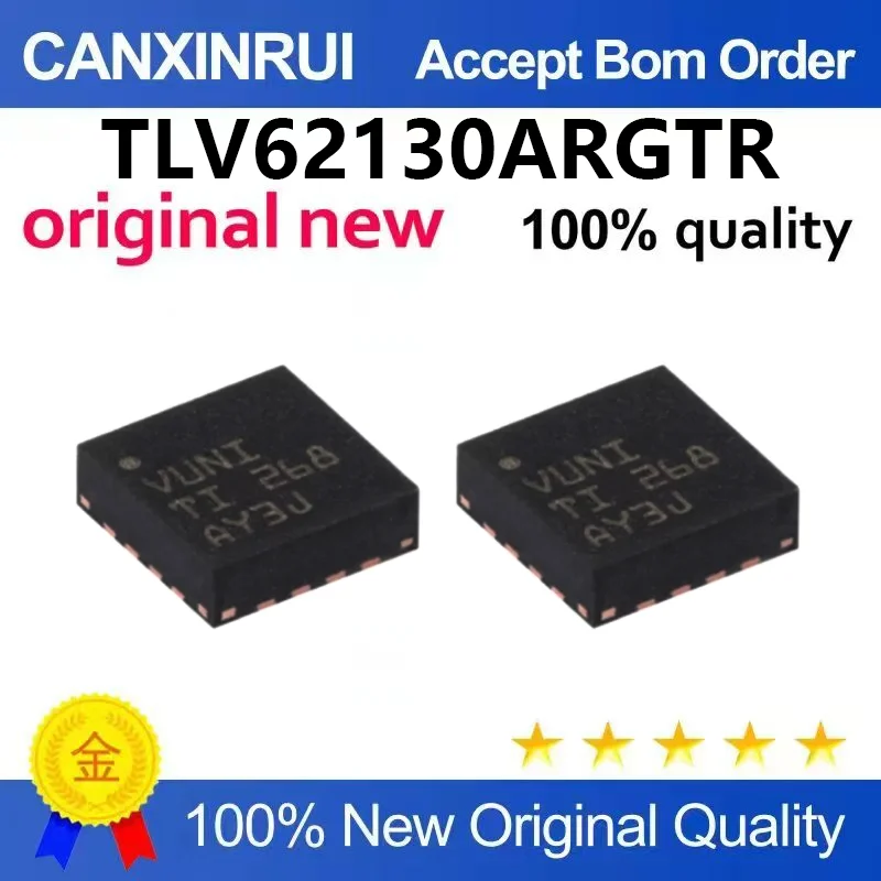（5pcs-100pcs）Original genuine TLV62130ARGTR silk screen VUNI VQFN-16 3A buck converter chip