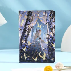 Fairyland A5 Cahiers, Hot Stamping Hardcover Cover Full-document icidal strated Notepad,112 Feuilles/Livre, Bureau Étude Journal QP-45