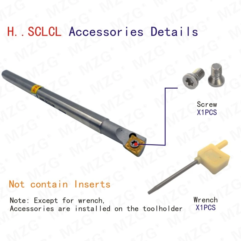 Maifix 08-máquina de torno SCLCL CNC, cortador HSS, CCMT, soporte interno a prueba de golpes, herramientas de perforación de torneado de acero de alta velocidad, 12 mm