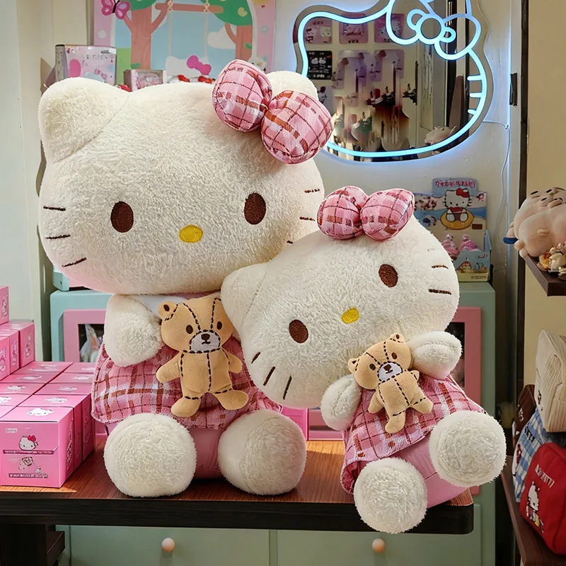 دمية سانريو هالو كيتي KT القطيفة على شكل حيوان محشو للأطفال هدية عيد الميلاد والكريسماس للفتيات هدية أفضل صديق لعبة ناعمة لطيفة #2