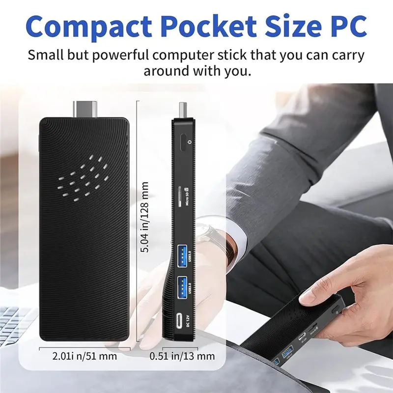A53M-Micro Desktop Computer Portable Small Host Stick Pc EU Plug
