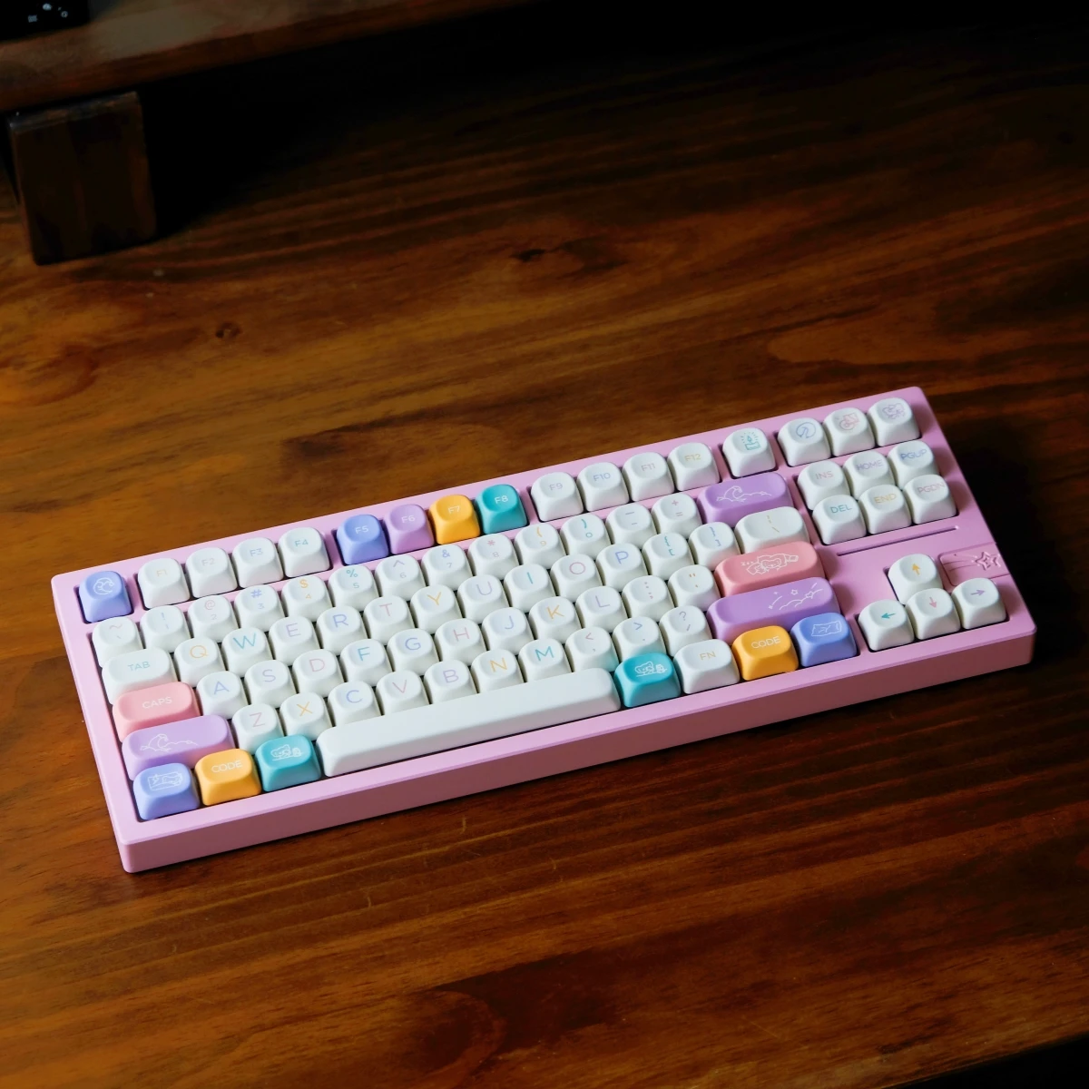 

KBCaps хорошая ночь тема PBT колпачок аналогичный MOA японский корейский русский колпачок 7u MAC ISO разделенный пробел для механической клавиатуры