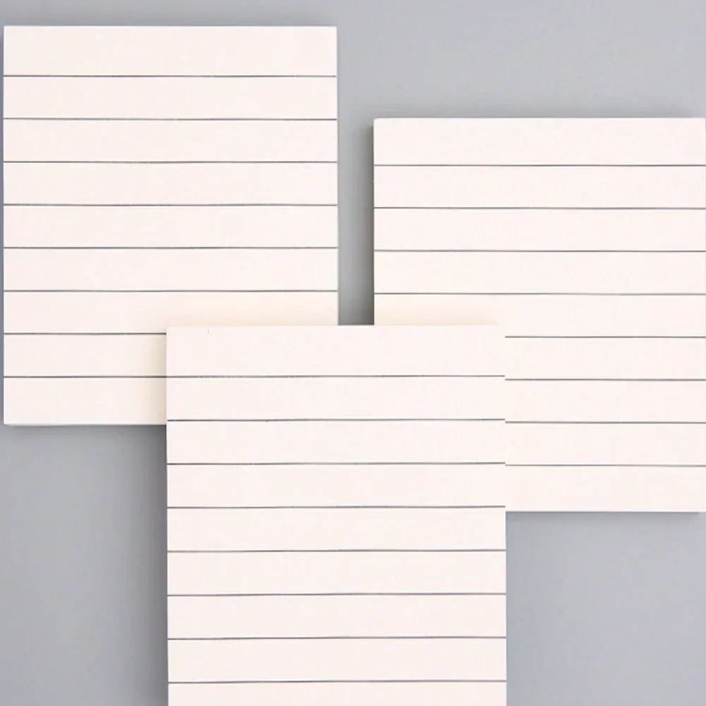 4PCS / 320Sheets Sticky Notes The Stripes Message Book For Notebook Textbook Calendar School Home Office Supplies