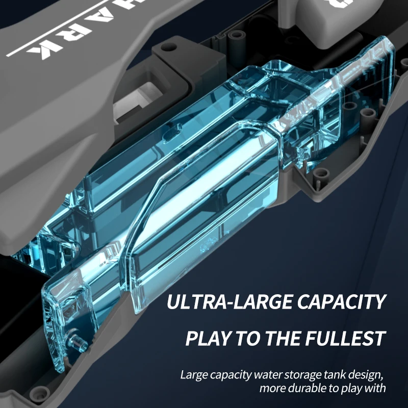 ปืนฉีดน้ำไฟฟ้าความจุสูง, ปืนฉีดน้ำอัตโนมัติแบบต่อเนื่องยิงฉลามปืนฉีดน้ำแบบอัตโนมัติของเล่นเล่นในสระฤดูร้อน