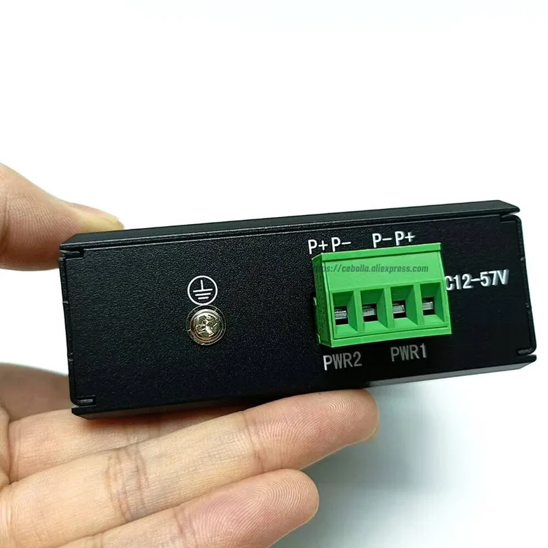 RS232 RS485 RS422 مودم بصري صناعي للمحول، بيانات ثنائية الاتجاه عبر محول الألياف، DC12~55V