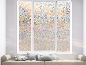 Pellicola Per Vetri Arcobaleno: Adesivo Statico Non Adesivo Per Privacy E Decorazione, 39,9x100 Cm