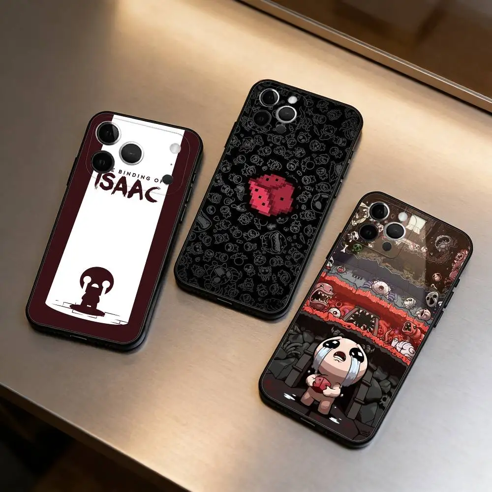 

The B-Binding Of I-Isaac-AC Phone Case For iPhone 17,16,15,14,13,12,11 Plus,Pro Max,Soft Silicone Black Cover