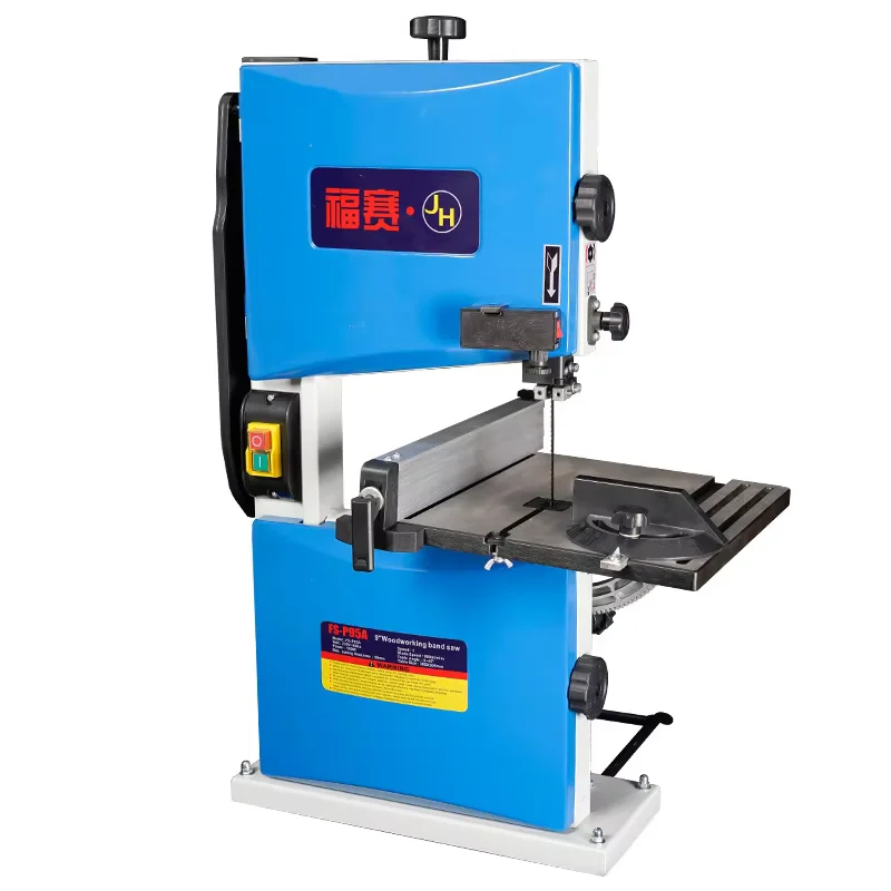 FuSai 9-inch 550W FS-P95A High Precision Positioning Bench Wood Band Saw Machines for Wood and Metal Cutting