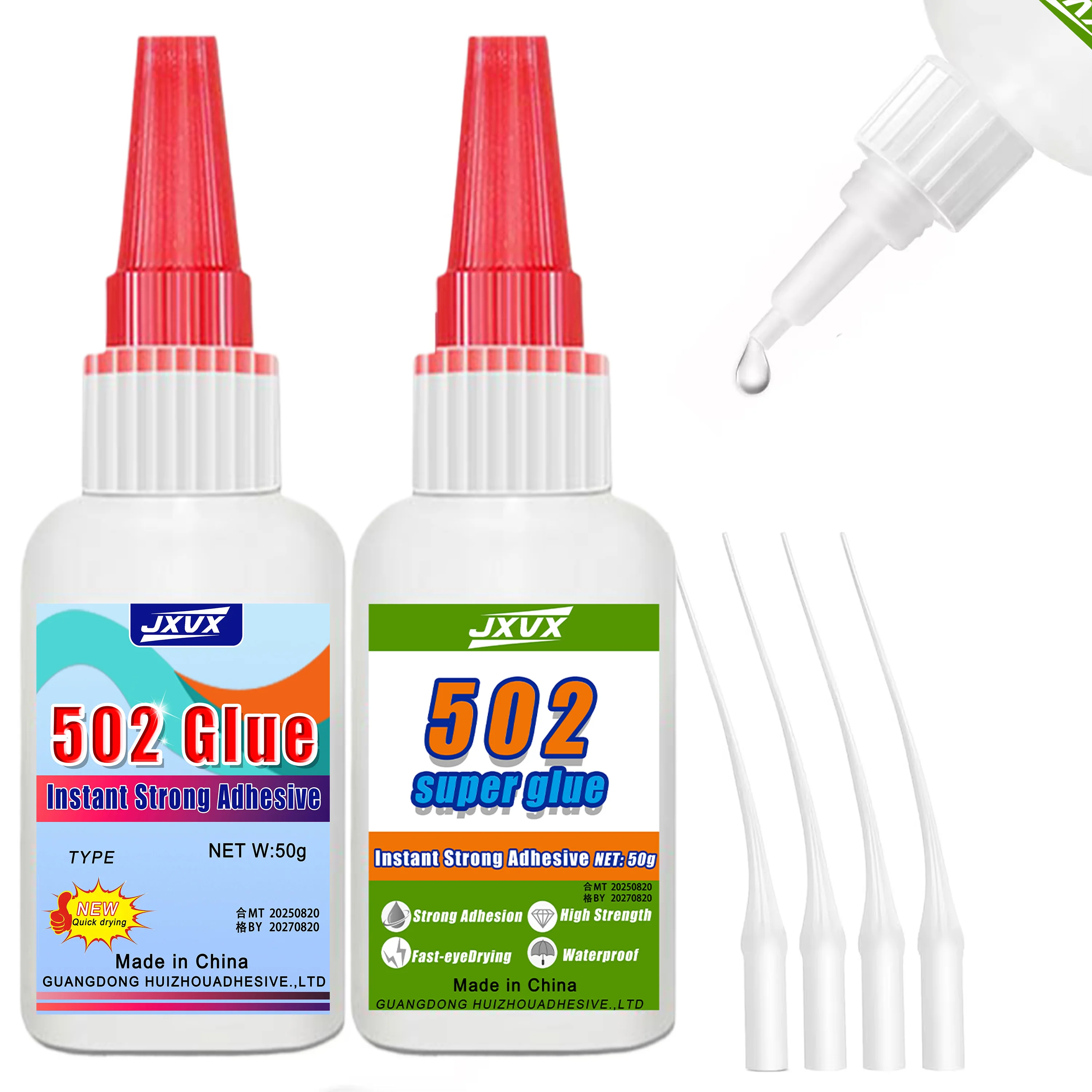 

【502 Супер клей, 50 г, большая емкость】Суперклей, цианоакрилатный клей, универсальный клей для металла, пластика, стекла, кожи, резины, сделай сам, детских игрушек, соединения и ремонта
