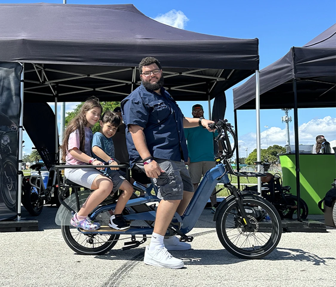 STLF 2025 고품질 저렴한 화물 전기 자전거 도매 합금 전기 화물 자전거 2륜 가족용 화물 전기 자전거