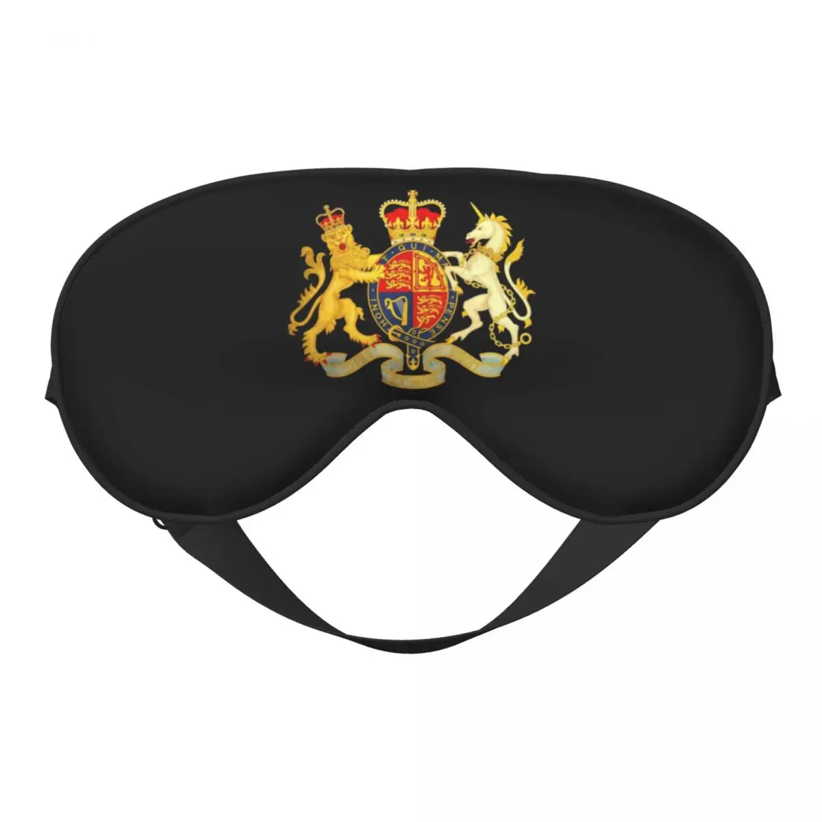 

Royal Coat Of Arms Of The United Kingdom Soft Eye Masks Royal British Proud Blindfolds For Plane Block Out Light Eye Patches