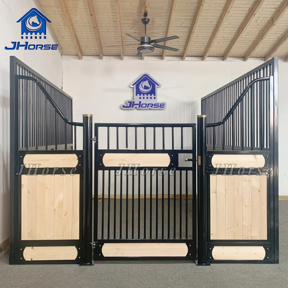 

Economical European Customized Pine Horse Stall Stable Professional Safety Horse Stable