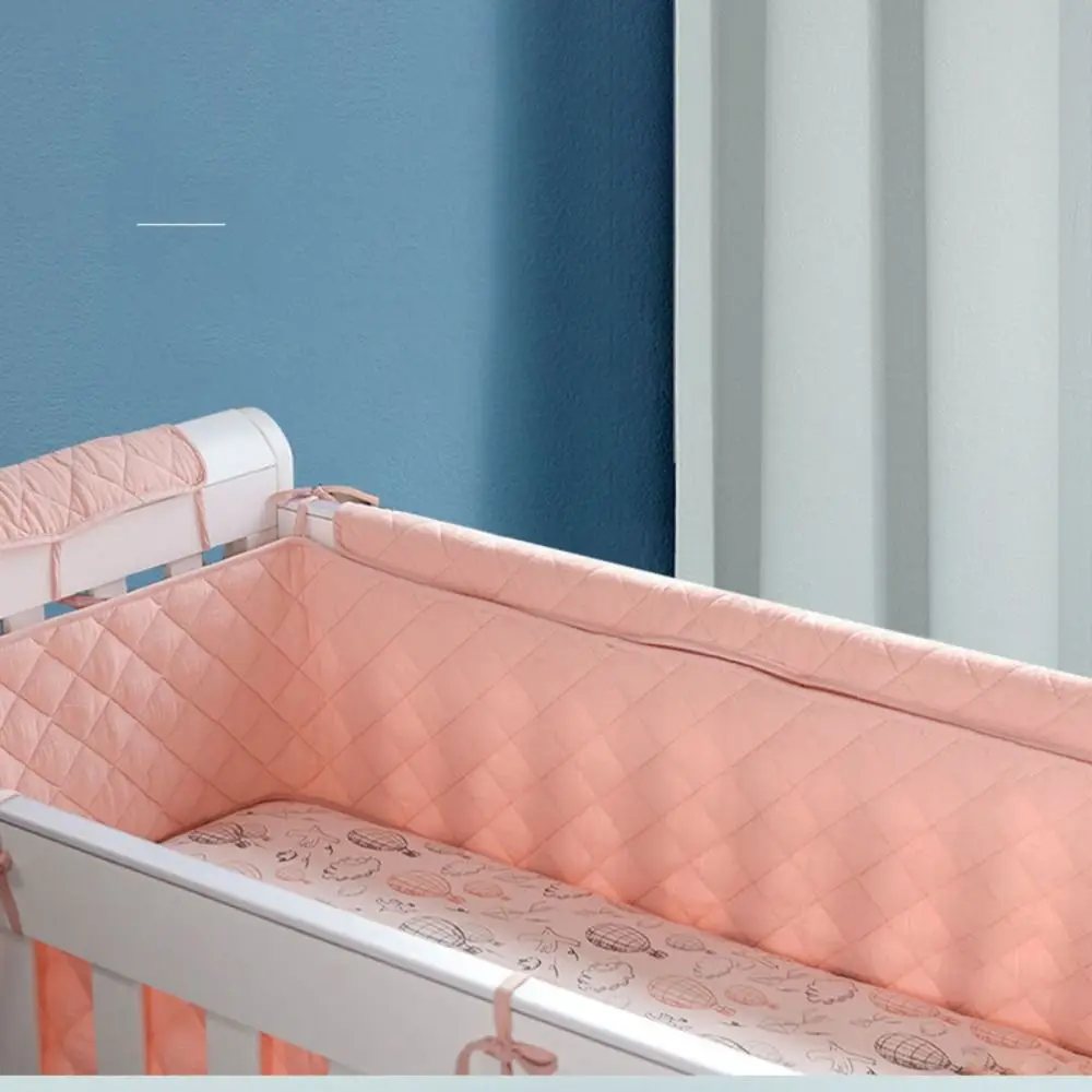 

Color Cotton Cot Protector Child Anti-collision Strip Newborns Bedding Decor Cot Bumpers Crib Around Cushion Baby Crib Bumper