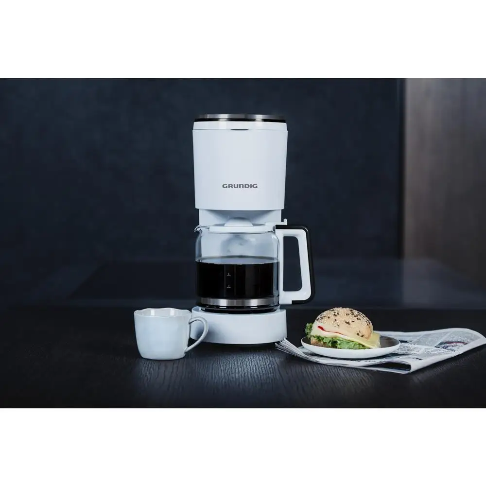 Automatic Filter Coffee Machine White Espresso Electric Express Foam Powder Coffee Maker Brewer Household Office