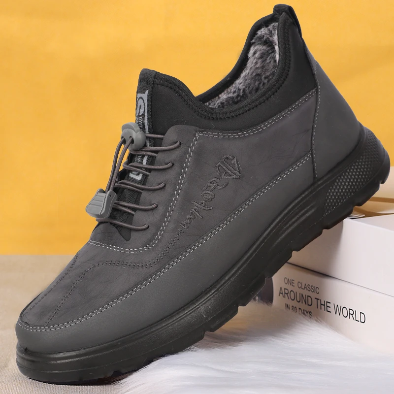 2025, neue Winter-Schnürstiefel für Herren, warm und kältebeständig, bequem und weich, wasserdicht und rutschfest, wasserdicht und rutschfest – Detail 7