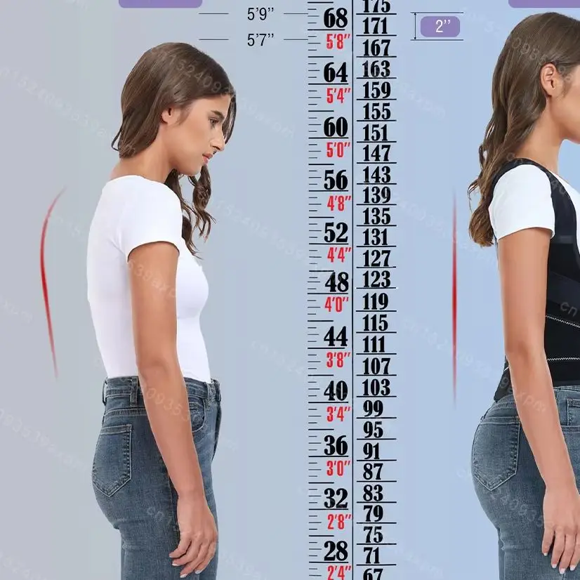 

Back Brace Posture Corrector for Women and Men Adjustable Shoulder Straightener Full Back Lumbar Support Belt Lower Pain Relief