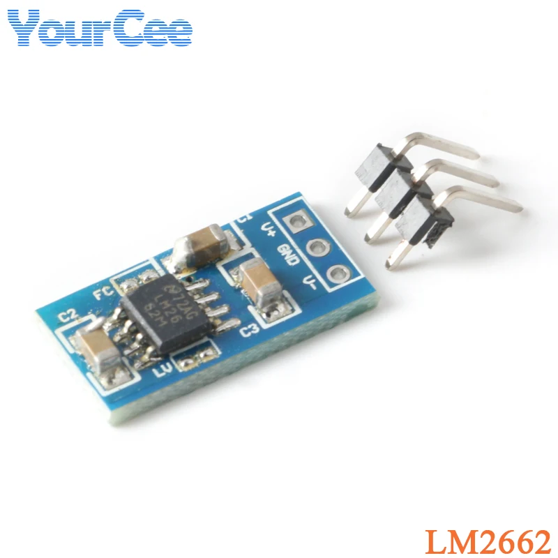 LM7660 LM2662 Conversion Board Positive to Negative Voltage 1.5-5.5V/10V Positive Voltage into Negative Voltage Converter Module