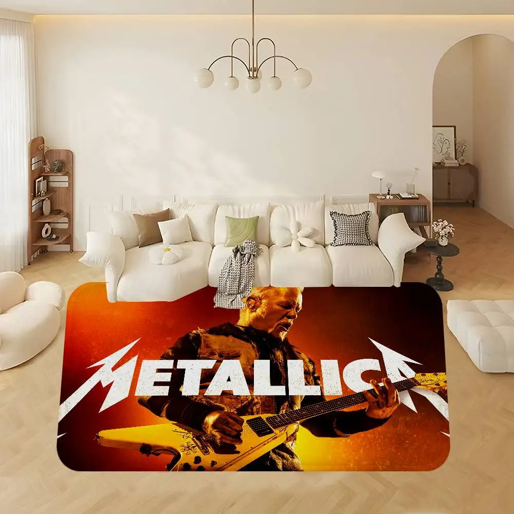 M-METALLICA Classics Band Entrance Door Mat Washable Non-Slip Living Room Sofa Chairs Area Mat Kitchen Welcome Doormat