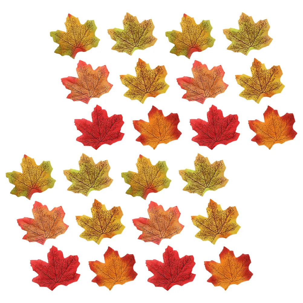 

1pcs Simulation Maple Leaves Artificial Fall Maple Leaf For Thanksgiving Party Decor Autumn Faux Leaf Wedding Table Scatter
