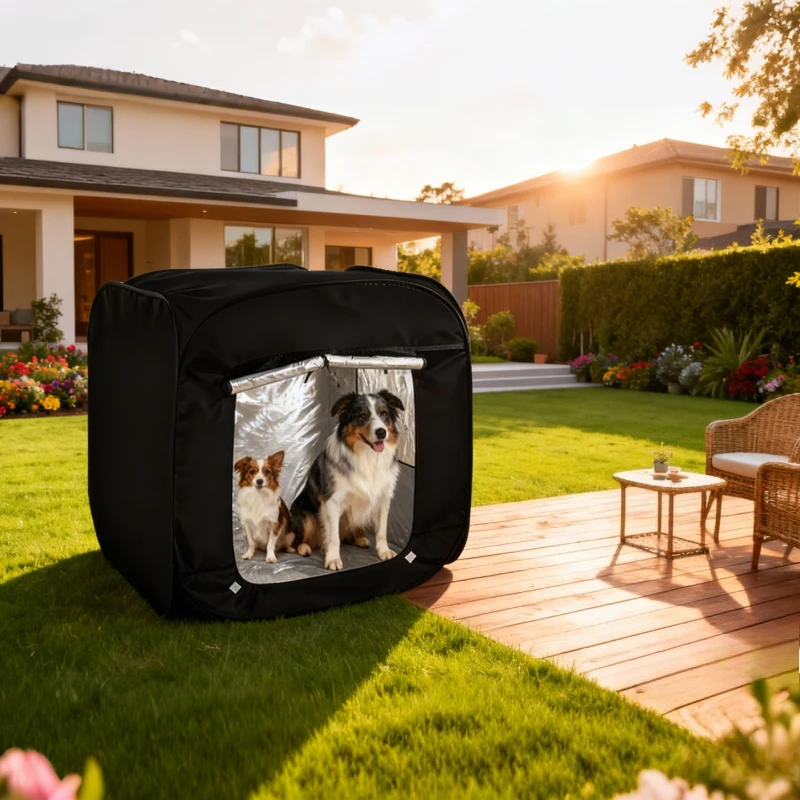 Namiot dla zwierząt 2026, wiatroodporny, nowy, składany, wielofunkcyjny, bardzo duży, sprzęt do tresury, odpowiedni do zabawy w pomieszczeniach/uchronienia przed słońcem na zewnątrz.