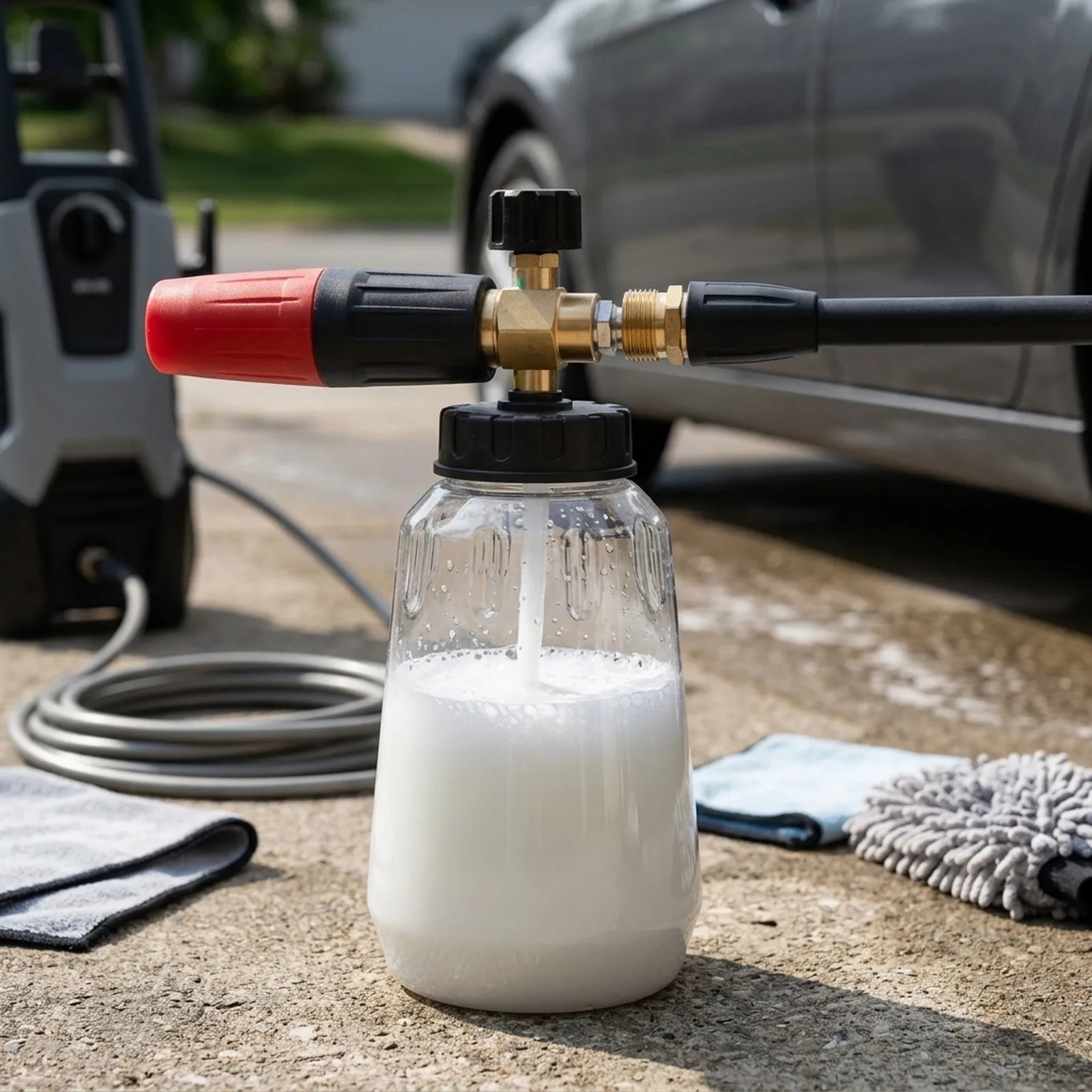 Built in Filter Foam Washer for Cleaner Solution Flow and Reduced Clogging in High Pressure Cleaning Applications